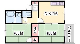 コーポシティーの物件間取画像